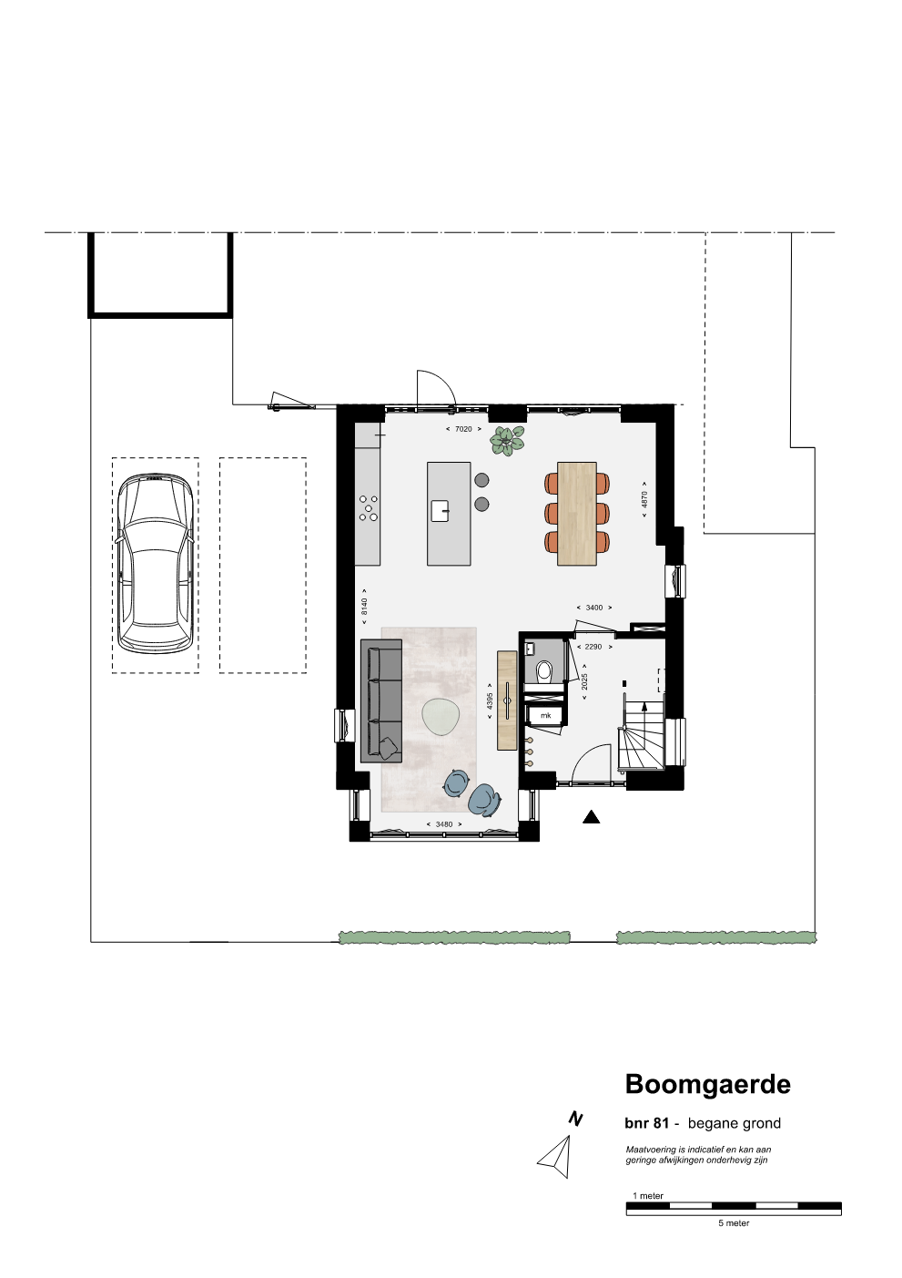 Plattegrond bn81 - bg Vrijstaande villa Boomgaerde