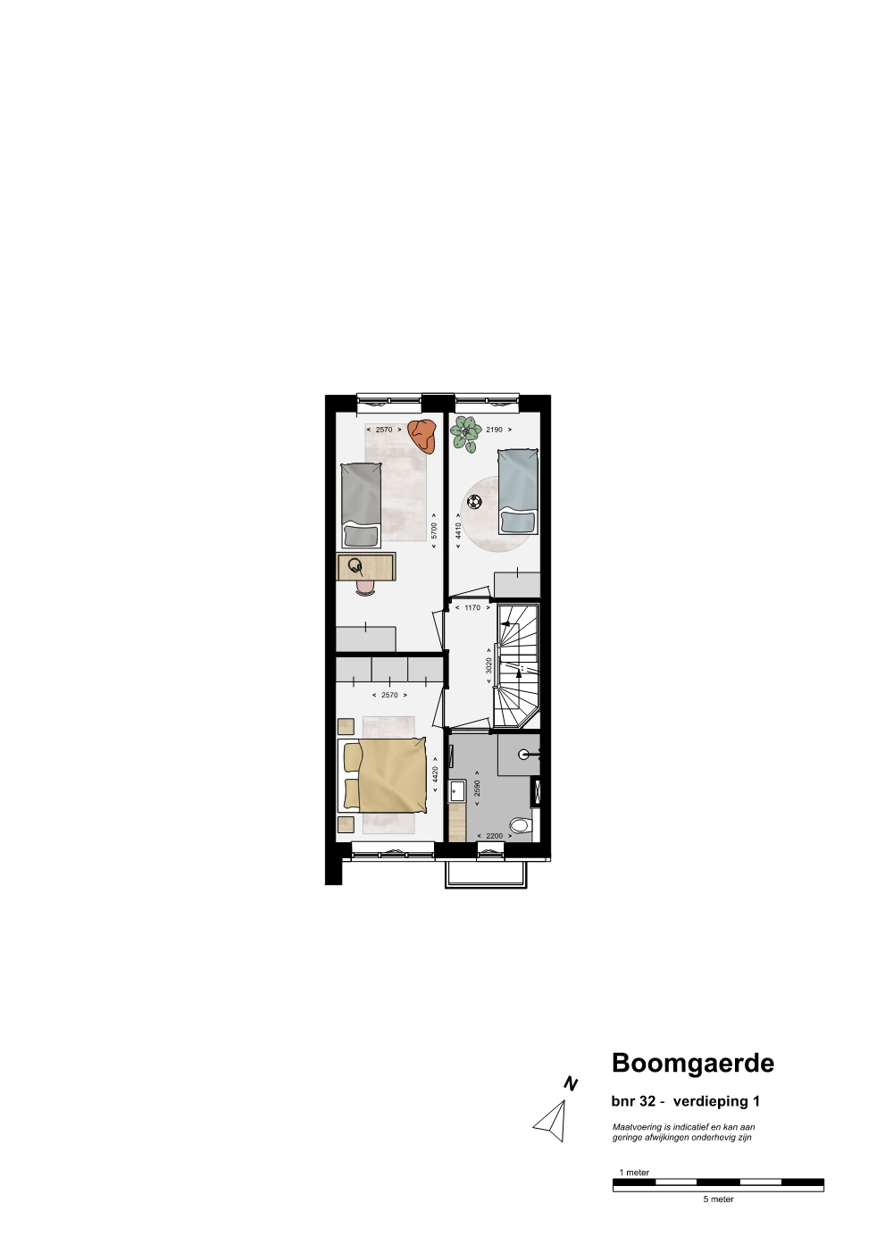 Plattegrond bn32 - 1e Familiewoning Boomgaerde