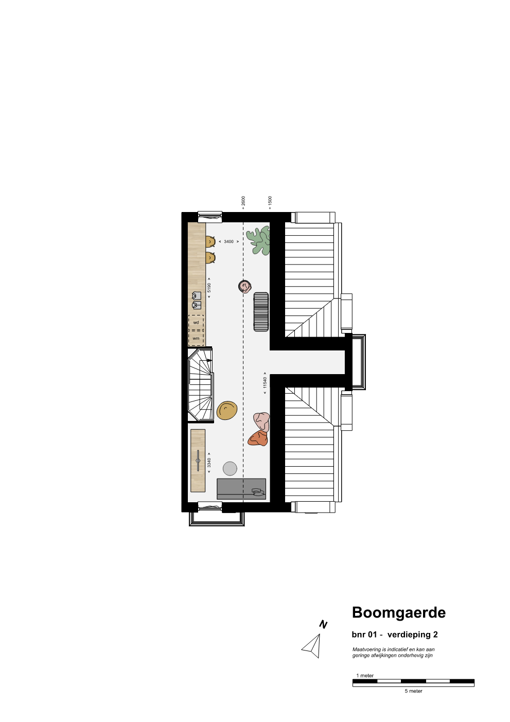 Plattegrond bn1 - 2e Herenboerderij Boomgaerde